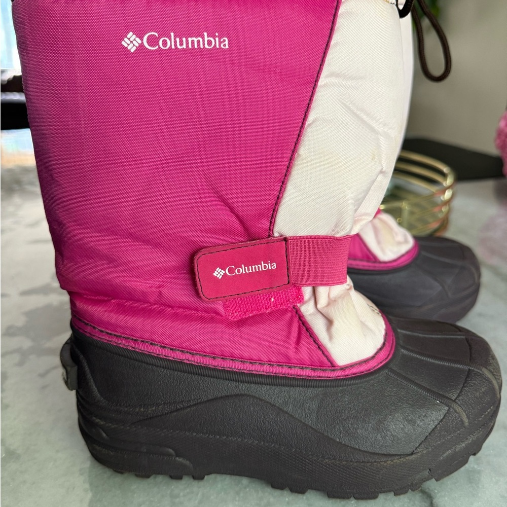 Little Girls US Size 2 Pink Columbia Ski Snow Boots Weatherproof